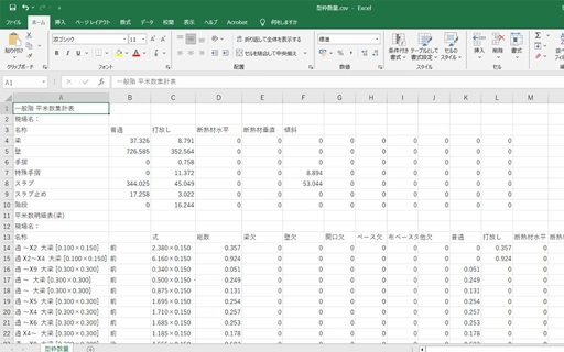 CSVファイル出力